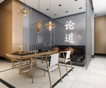 New Chinese Style Teahouse Tea House-ID:630742551