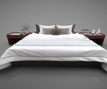 Modern Double Bed-ID:618763977