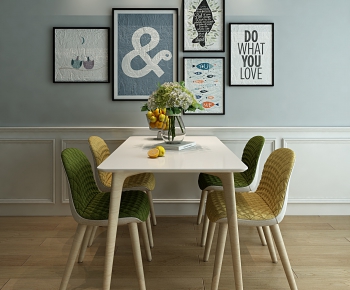 Nordic Style Dining Table And Chairs-ID:452665293