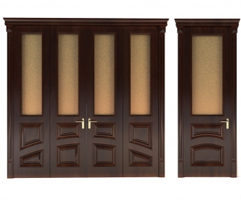 Modern Solid Wood Door-ID:317290928