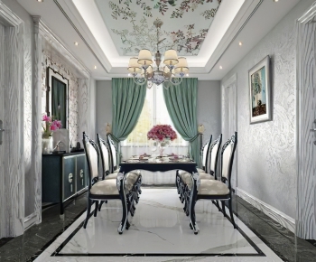 Classical Style Dining Room-ID:377554436