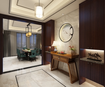 New Chinese Style Dining Room-ID:256544878