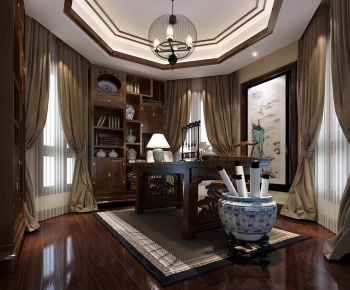 New Chinese Style Study Space-ID:990655451