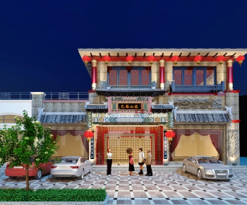 New Chinese Style Facade Element-ID:749310599