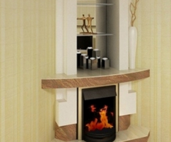Modern Fireplace-ID:684093367