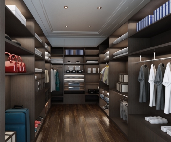 Modern Clothes Storage Area-ID:250676993