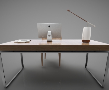 Modern Computer Desk And Chair-ID:713235992