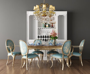 New Classical Style Dining Table And Chairs-ID:585305942