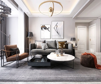 Modern A Living Room-ID:794827765