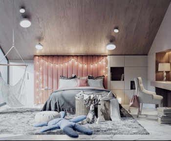 Nordic Style Girl's Room Daughter's Room-ID:404782352