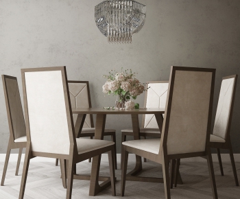 New Chinese Style Dining Table And Chairs-ID:576109413