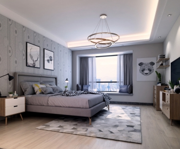 Nordic Style Bedroom-ID:665281247