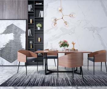 Modern Dining Table And Chairs-ID:236821772