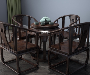 New Chinese Style Leisure Table And Chair-ID:689572394