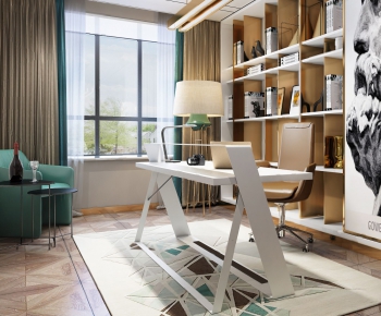 Post Modern Style Study Space-ID:985419448