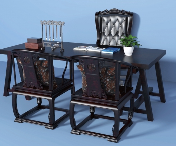 New Chinese Style Office Table-ID:947324854