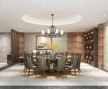 New Chinese Style Dining Room-ID:597581628