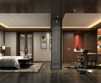 New Chinese Style Bedroom-ID:897064896