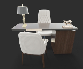 Modern Computer Desk And Chair-ID:729939841