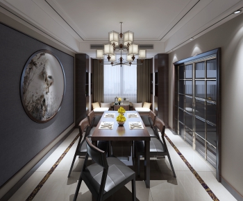 New Chinese Style Dining Room-ID:573381612