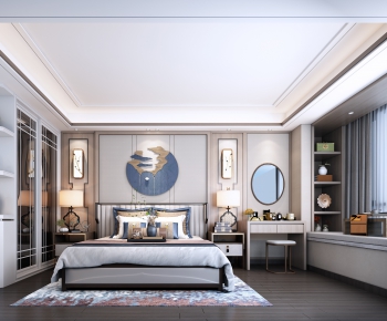 New Chinese Style Bedroom-ID:880405165