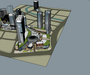 Modern Architectural Bird's-eye View Planning-ID:408207288