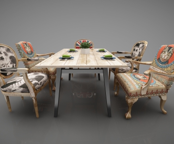 Modern Dining Table And Chairs-ID:838034715