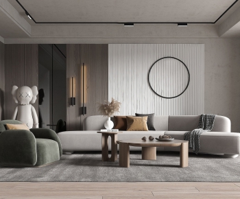 Modern A Living Room-ID:722553853