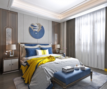 New Chinese Style Bedroom-ID:937973326