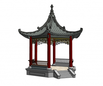 New Chinese Style Ancient Architectural Buildings-ID:838342443