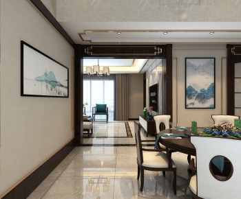 New Chinese Style Dining Room-ID:913480352
