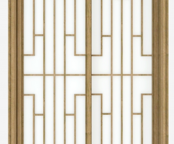 New Chinese Style Sliding Door-ID:627554424