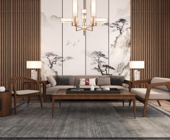 New Chinese Style Sofa Combination-ID:279837211