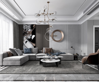 Modern A Living Room-ID:936879649