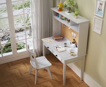 Modern Computer Desk And Chair-ID:343891753