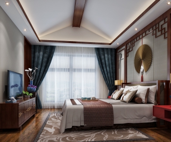New Chinese Style Bedroom-ID:793781718
