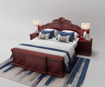 Chinese Style Double Bed-ID:381062293