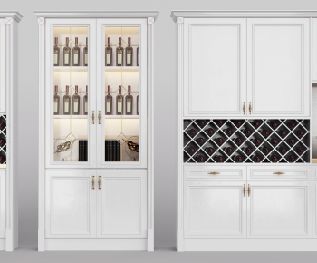 Simple European Style Wine Cabinet-ID:173323359