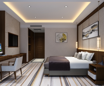 New Chinese Style Bedroom-ID:748832687