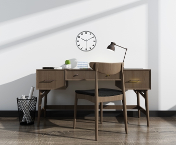 Nordic Style Computer Desk And Chair-ID:979605973