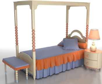 European Style Child's Bed-ID:527780688