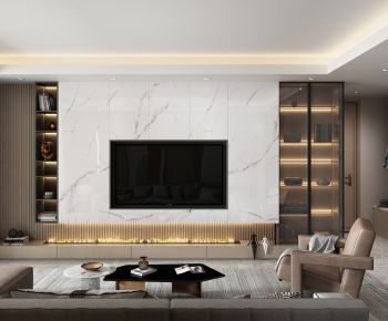 Modern A Living Room-ID:739718223