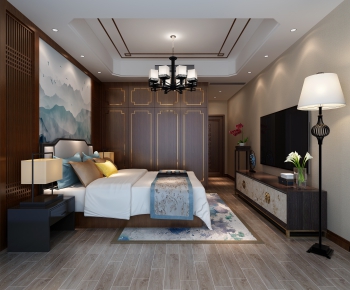 New Chinese Style Bedroom-ID:861416583