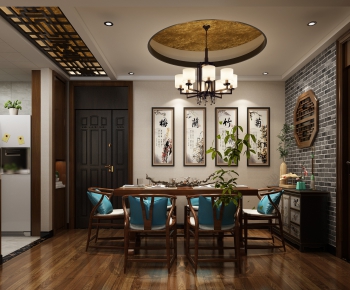 Chinese Style Dining Room-ID:451601223