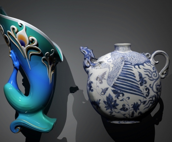 New Chinese Style Decorative Set-ID:104839717