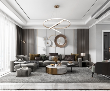 Modern A Living Room-ID:646932715