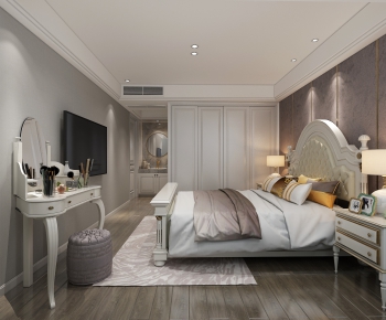 Simple European Style Bedroom-ID:714095124
