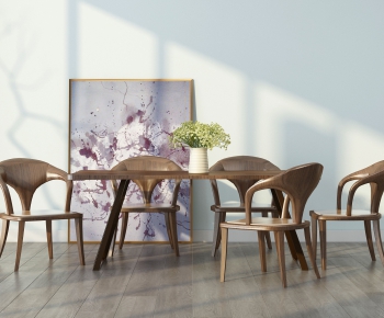 Modern Dining Table And Chairs-ID:495076883