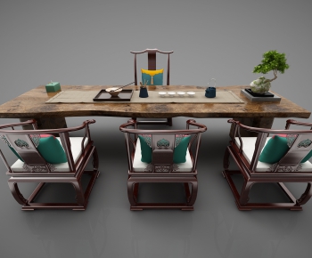 New Chinese Style Tea Tables And Chairs-ID:498466829