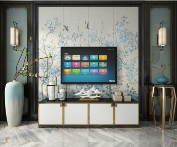 New Chinese Style TV Cabinet-ID:327588791